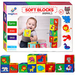 Jouet Montessori Bebe 6 Mois, 24 pièces Cube d'activité Bébé Eveil