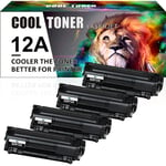 4 Toner Q2612A Cartridge fits for HP 12A Laserjet 1022 1012 1010 1015 1018 M1319