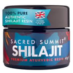 Sacred Summit® Authentic 100% Pure Gold Shilajit Resin, (40g) 3 Months Supply, Vegan, Ethically Sourced, Rich in Fulvic & Humic Acid, Boosts Energy, Stamina, UK Lab-Tested.