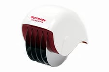 Westmark Hachoir à Fines Herbes /Rouleau de Coupe, avec 5 Roues de Coupe affûtées, longueur : 15 cm, acier inoxydable/plastique, blanc/rouge, 10682260