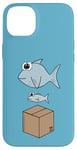 iPhone 14 Plus Big Fish Little Fish Cardboard Box, Dad Dancing Dancer Funny Case