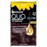 3 x Garnier Olia Permanent Hair Colour 5.12 Iridescent Brown