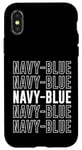 Coque pour iPhone X/XS Bleu marine