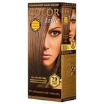 COLOR TIME | Permanent Gel Hair Dye Dark Ash Blonde Color 70 | Enriched with Royal Jelly and Vitamin C | Permanent Hair Color | Covers Gray Hair | 100 ML