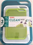 Neoflam Slim Professional Cutting Board BPA Free with Non-Slip Feet, Dishwasher Safe and Set of 3