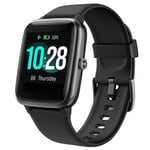 Montre Connectée Femmes, IP68Etanche Bracelet Connecté Cardio Podometre Smartwatch Sport Fitness Tracker d'Activité Contrôle de la pour Android iPhone Noir