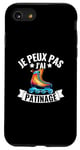 Coque pour iPhone SE (2020) / 7 / 8 Je Peux Pas J'ai Patinage Artistique Patin A Glace Humour