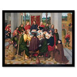 Artery8 Master Amsterdam Death Virgin Last Supper Painting Art Print Framed Poster Wall Decor 12x16 inch