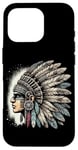 Coque pour iPhone 16 Pro Aztec Warrior Mask Ancient Civilization Mexican Heritage