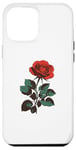 iPhone 12 Pro Max Cute Red Roses Flower Gardening Red Flower Valentines Day Case