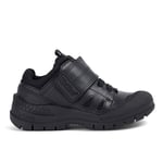 Kickers Childrens Unisex Trukka Lo Kids Black Shoes Leather - Size UK 6 Infant