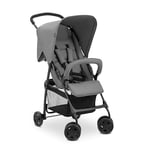 hauck Poussette sport ultra légère, seulement 5,9 kg, pour les enfants jusqu'à 15 kg, petite pliable, poussette de voyage avec fonction allongée, panier extra large jusqu'à 3 kg (gris)