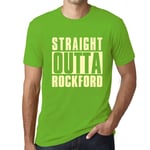 Homme Tee-Shirt Tout Droit Sorti De Rockford - Straight Outta Rockford - T-Shirt Graphique Éco-Responsable Vintage Cadeau Nouveauté