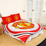 Manchester United 'Pulse' Double Duvet Cover Bedding Set Reversible Quilt Cover