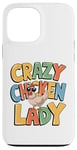 Coque pour iPhone 13 Pro Max Crazy Chicken Lover Hen Mom, Farm Fresh Eggs Farmer