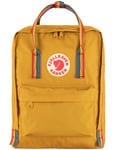 Fjallraven Kanken Classic Rainbow Backpack - Ochre-Rainbow Pattern Size: ONE SIZE, Colour: Ochre