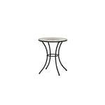 Siena Garden 875342 Stella Table Acier Noir/Aspect Mosaïque 60 cm