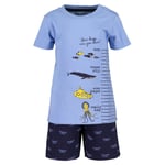 BLUE SEVEN Girls Set med 2 T-skjorte + shorts lyseblå