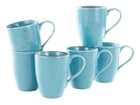 CreaTable, 22063, série Nature Collection, 6 tasses à café 30 cl BLUE