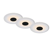 Briloner - SETTI 3x LED Kylpyhuoneen upotettava valo LED/6W/230V IP44 musta