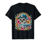 Los Angeles urban hip hop Chicano suga skull lowrider art T-Shirt