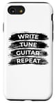 Coque pour iPhone SE (2020) / 7 / 8 Write Tune Guitar Repeat Guitar Lover Instrument de musique