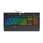 uRage Clavier de Jeu « Exodus 900 Mechanical » QWERTZ (Clavier Gamer, mécanique, commutateurs tactiles Marron, Silencieux, Disposition DE, Anti-ghosting, Touches rétroéclairées RVB, Repose-Poignets,