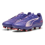 PUMA Women's Ultra 5 Play FG/AG WN's Soccer Shoe, Lapis Lazuli White-Sunset Glow, 4 UK