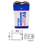 9 V Capacité'Batterie 380 MAH 1X Pile Caméra Vidéo Rechargeable Jeux Sterei CG