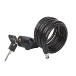 MASTER LOCK Cable Antivol Vélo [1,8 m Câble] [Clé] [Extérieur] 8126EURDPRO - Idéal pour Vélo, Vélo Electrique, Skateboard, Poussettes, Tondeuses et autres Equipements