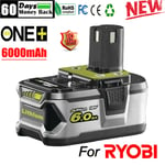 For Ryobi Battery One P108 18V 6.0 Ah Li-Ion Battery RB18L40 RB18L50 UK