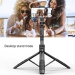 Extendable Selfie Stick Tripod With Light Height Adjustable Flexible Foldable Po