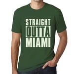 Homme Tee-Shirt Tout Droit Sorti De Miami - Straight Outta Miami - T-Shirt Graphique Éco-Responsable Vintage Cadeau Nouveauté