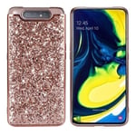 Glitter Samsung Galaxy A80 skal - Rosa