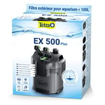 TETRA EX 500 Plus - Filtre Extérieur pour tout type d’aquarium jusqu’à 100 L – Performant, puissant, silencieux – 4 types de filtration – Fonction de préfiltration - Garantie 3 ans