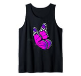 Butterfly Art Garden Beautiful Butterflies. Purple & Cute Tank Top