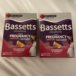 2 x 30 Bassetts Vitamins During Pregnancy strawberry orange  BBE 01/25 FREEP&P