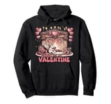 Books Are My Valentine Book Lover Valentine’s Day Bookworm Pullover Hoodie