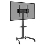 ProperAV Portable Tilting 32 - 55&quot;&quot; TV Trolley Stand - Black