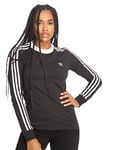 adidas 3 STR LS Tee T-Shirt Femme Noir FR : 36