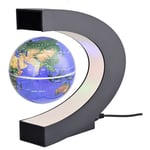 Lunsy - Créatif Anti-gravité Flottant Globe Forme c décoration Lévitation magnétique Globe Flottant Carte du Monde avec lumière led