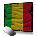 tapis de souris souple drapeau Mali malien gaming accessoire ordinateur PC original antiderapant resistant unique