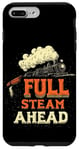 iPhone 7 Plus/8 Plus Cool Railroad with Full Steam Ahead Saying Costume Case