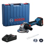 Bosch Vinkelslip GWS 18V-8 125mm 1X4Ah Case