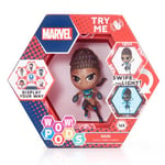 WOW! PODS Avengers Collection - Black Panther Shuri | Superhero Light-Up Bobble-Head Figure | Official Marvel Collectable Toys & Gifts,Black Panther Collection - Shuri