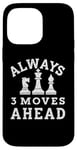 iPhone 14 Pro Max Always 3 Moves ahead Chess Player King Queen Case