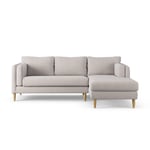 Habitat Newington Right Hand Corner Sofa - Natural -Ash Leg 3 Seater