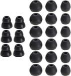 24Pcs Embouts De Rechange Pour Ecouteurs Matériaux En Silicone Souple Compatible Avec Les Ecouteurs Beatsx Urbeats, Noir[QUE073865]