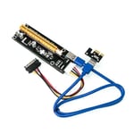 Pci-e Riser Card Set Pcie 1x - 16x sovitin 4pin Sata Power Usb 3.0 kaapeli Btc