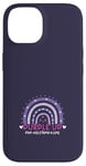 Coque pour iPhone 14 Purple Up pour enfants militaires, arc-en-ciel violet